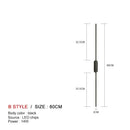 DecorBites™ Black LED Wall Lights - Modern Straight Line for Bedroom, Living Room, Kitchen Décor