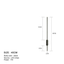 DecorBites™ Black LED Wall Lights - Modern Straight Line for Bedroom, Living Room, Kitchen Décor