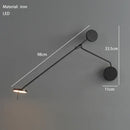 DecorBites™ Black LED Wall Reading Light for Bed Bedroom Living Room Office