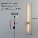 Modern black l-shaped led wall sconce for bedroom lighting
