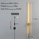 Modern black l-shaped led wall sconce for bedroom lighting