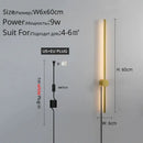 Modern black l-shaped led wall sconce for bedroom lighting