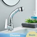 DecorBites™ Black Lift Basin Faucet with Pull Out Sprayer for Bathroom Sink - Dual Nozzle
