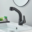 DecorBites™ Black Lift Basin Faucet with Pull Out Sprayer for Bathroom Sink - Dual Nozzle