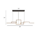 DecorBites™ Black Line Art Metal Hanging Lamp - Simplistic LED Island Lighting for Dining Room