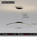 DecorBites™ Black Line Chandelier: Elegant Salon Design, Luxury Lighting for Home and Restaurant