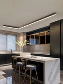 DecorBites™ Black Linear LED Ceiling Lamp for Living Room, Aisle, Dining Room