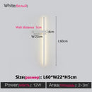 DecorBites™ Black Long Strip Wall Lamp - Modern Minimalist Bedroom Living Room TV Wall Light