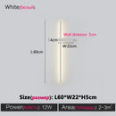 DecorBites™ Black Long Strip Wall Lamp - Modern Minimalist Bedroom Living Room TV Wall Light