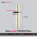 DecorBites™ Black Long Strip Wall Lamp - Modern Minimalist Bedroom Living Room TV Wall Light