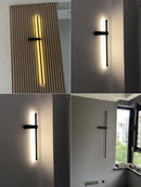 DecorBites™ Black Long Strip Wall Lamp - Modern Minimalist Bedroom Living Room TV Wall Light