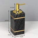 DecorBites™ Black Marble Bathroom Accessories Set
