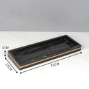 DecorBites™ Black Marble Bathroom Accessories Set