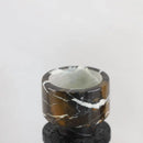 DecorBites™ Black Marble Candle Holder for Elegant Table Centerpieces
