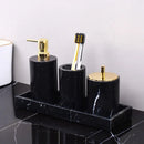 DecorBites™ Black Marquina Marble Bathroom Set cue.opti