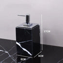 DecorBites™ Black Marquina Marble Bathroom Set cue.opti