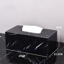 DecorBites™ Black Marquina Marble Bathroom Set cue.opti