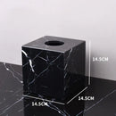 DecorBites™ Black Marquina Marble Bathroom Set cue.opti
