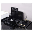 DecorBites™ Black Marquina Marble Bathroom Set cue.opti