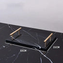 DecorBites™ Black Marquina Marble Bathroom Set cue.opti