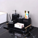 DecorBites™ Black Marquina Marble Bathroom Set cue.opti