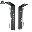 DecorBites™ Black Massage Jet Rainfall Shower Panel with Temperature Display 5 Modes