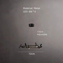 Decorbites black metal chandelier minimalist dining room led light