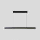 DecorBites™ Black Metal Linear LED Pendant: Sleek Restaurant Island Light Fixture