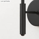 DecorBites™ Black Modern Globe Wall Light with Clear Textured Glass and 1 Bulb