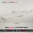 Decorbites black nordic chandelier minimalist 3 bar living room light