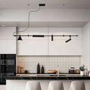 DecorBites™ Black Nordic Designer Chandelier for Dining Room & Kitchen, Minimalist Home Decor Lighting