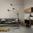 Decorbites black nordic floor lamp with 3 adjustable arms living room