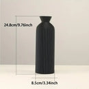 DecorBites™ Black Plastic Vase - Stylish Boho Decor Centerpiece