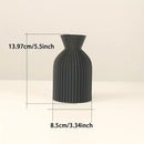DecorBites™ Black Plastic Vase - Stylish Boho Decor Centerpiece