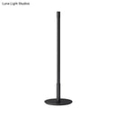 DecorBites™ Black Plumb Rod LED Night Light: Sleek Bedside Table Lamp with Warm/White Light
