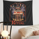 DecorBites™ Black Psychedelic Tapestry: Aesthetic Room Decor Wall Hanging