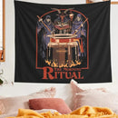 DecorBites™ Black Psychedelic Tapestry: Aesthetic Room Decor Wall Hanging