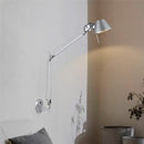 Decorbites black silver rotatable wall light for study office