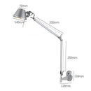 Decorbites black silver rotatable wall light for study office
