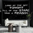 Decorbites black sky art tapestry bedroom starry wall decor