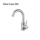 DecorBites™ Black Stainless Steel Bathroom Faucet - Single Handle