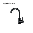 DecorBites™ Black Stainless Steel Bathroom Faucet - Single Handle