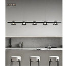 Decorbites black strip chandelier 5 light living room pendant light