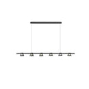 Decorbites black strip chandelier 5 light living room pendant light
