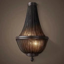 Decorbites black tassel ceiling chandelier living room pendant light