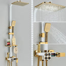 Decorbites black thermostatic digital shower faucet set for bathroom