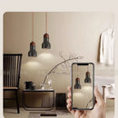 Decorbites black travertine led pendant lamp for dining room