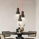 Decorbites black travertine led pendant lamp for dining room