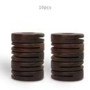 DecorBites™ Black Walnut Donuts Bag Clip: Wooden Sealing Clips for Stylish Kitchen Organization