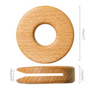 DecorBites™ Black Walnut Donuts Bag Clip: Wooden Sealing Clips for Stylish Kitchen Organization